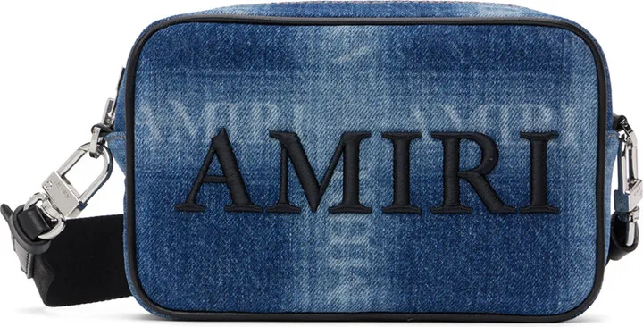 AMIRI Blue Camera Case Shoulder Bag
