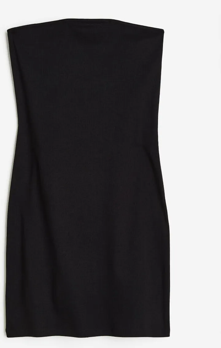 Ribbed Bandeau Dress