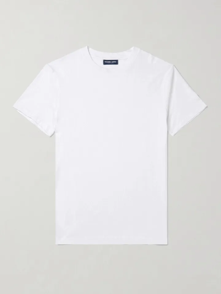 Lucio Cotton and Linen-Blend T-Shirt