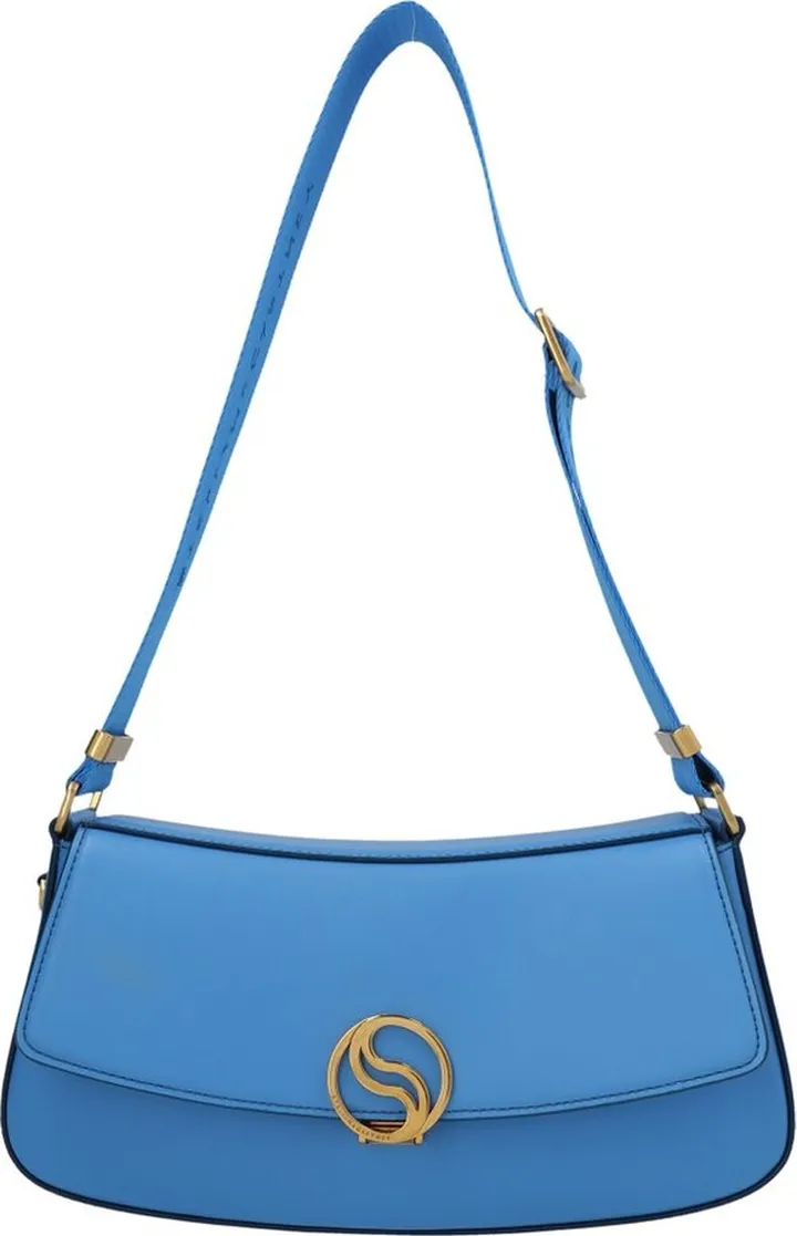Stella McCartney Logo Plaque Fold-Over Shoulder Bag