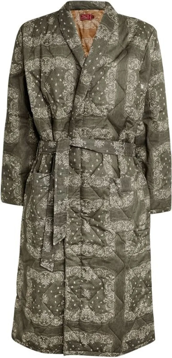 Desmond & Dempsey Quilted Cotton Robe