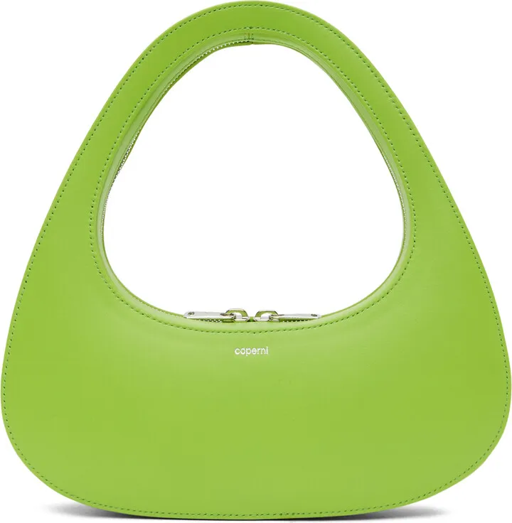 Coperni Green Baguette Swipe Bag