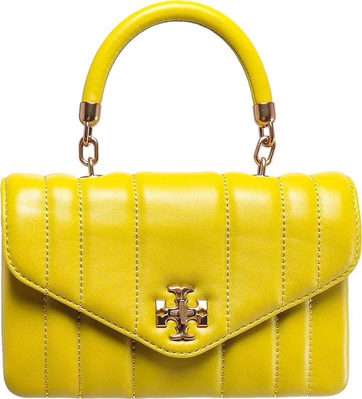 Matelassé leather handbag with frontal logo
