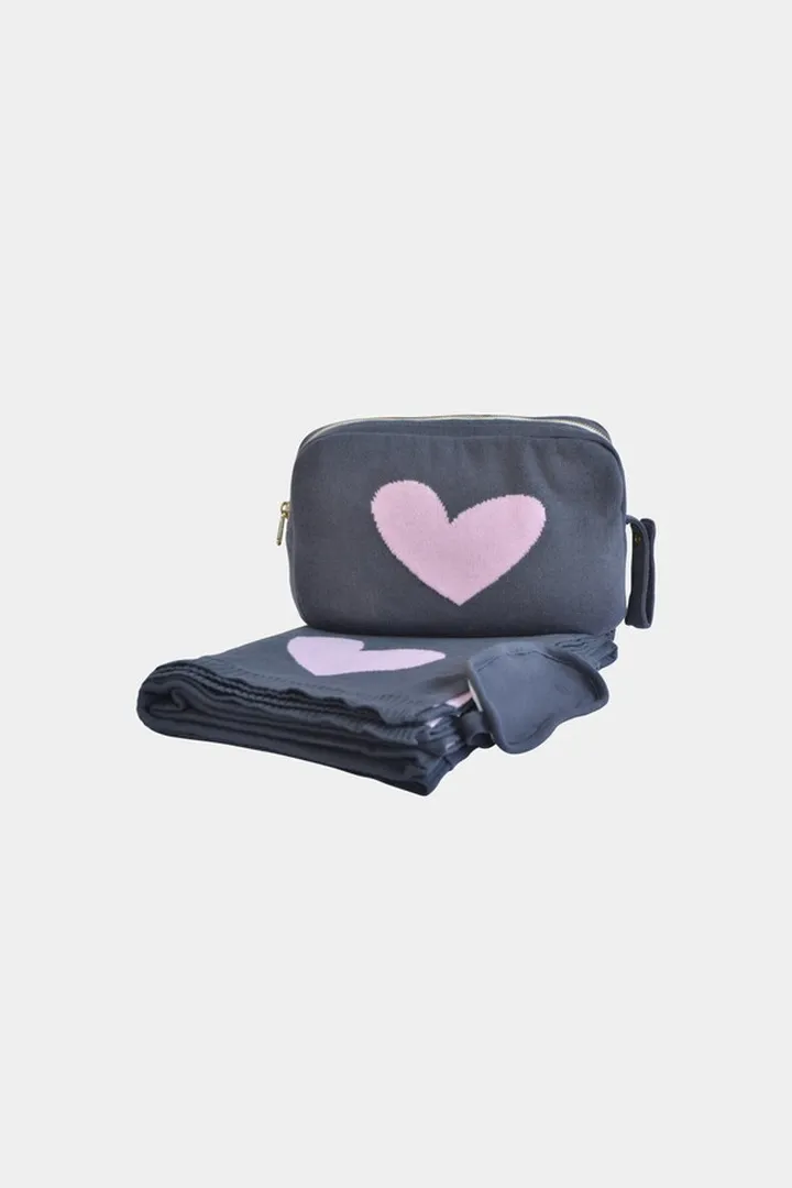 Hearts Reversible Travel Set