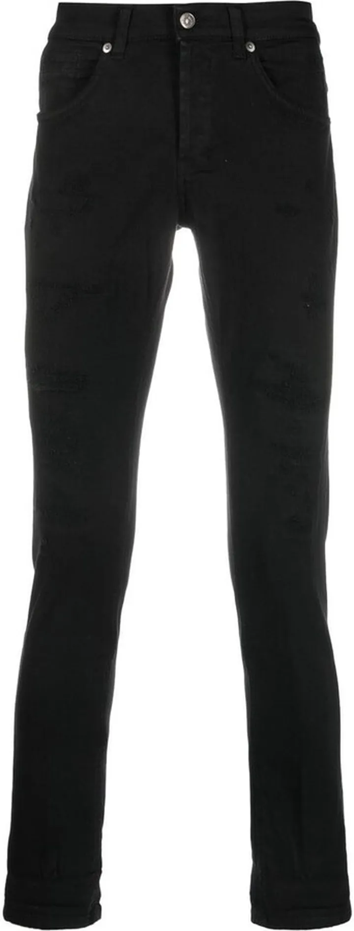 Distressed-Finish Skinny Jeans