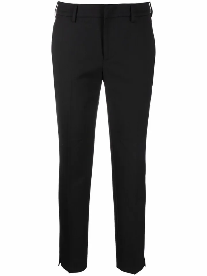 Slim-Fit Cropped Trousers