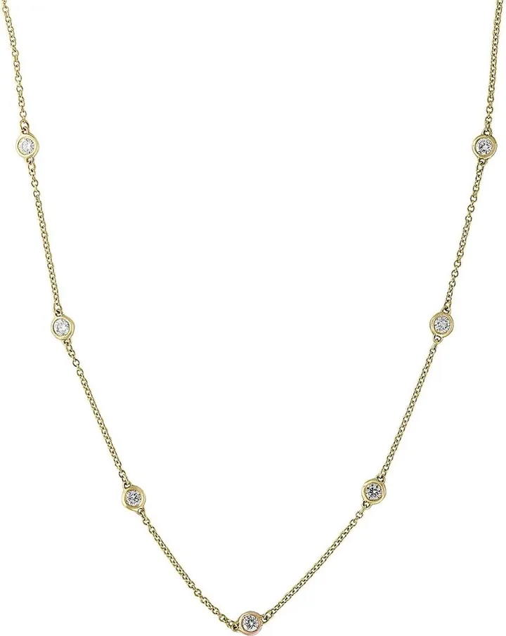 Super Buy 14K Yellow Gold and Diamonds Necklace
