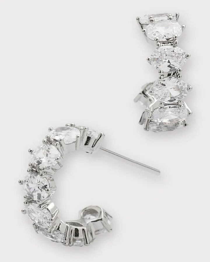 Cailin Cubic Zirconia Huggie Earrings