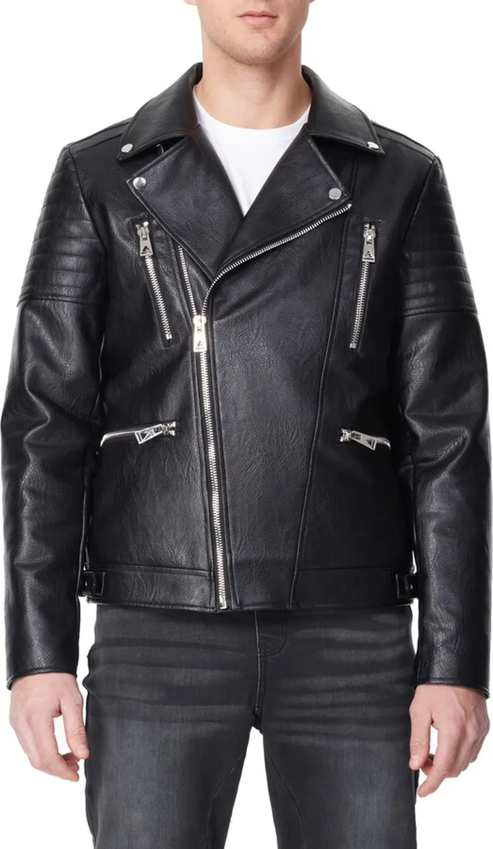 Faux Leather Biker Jacket