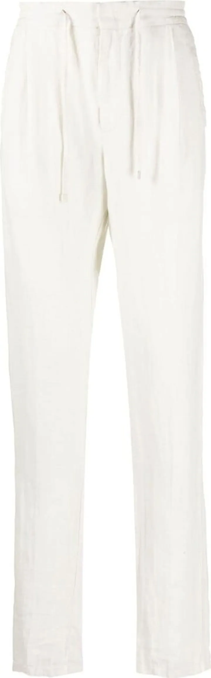 Pleated Tapered-Leg Trousers