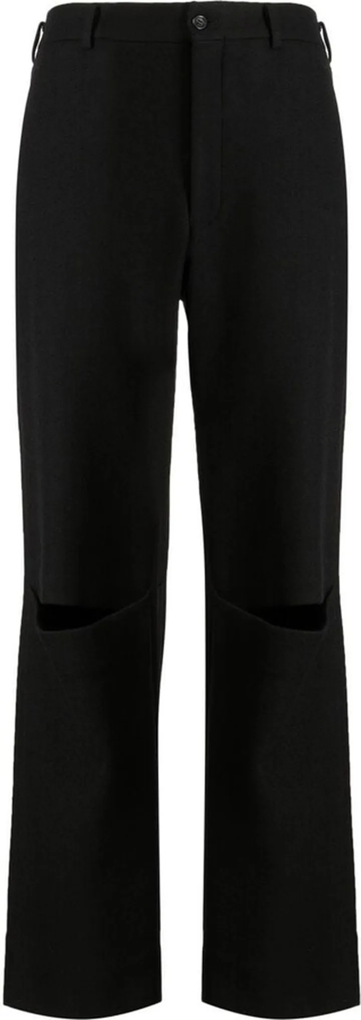 Cut-Out Straight-Leg Trousers