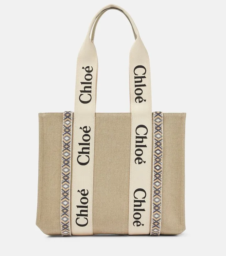 Woody Medium canvas tote