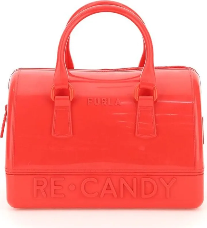 Furla Candy Logo Embossed Tote Bag