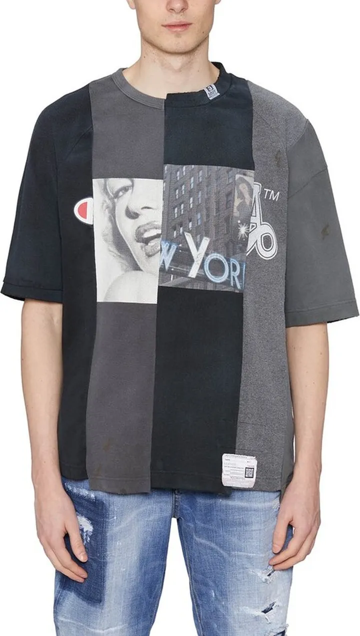 Maison Mihara Yasuhiro Panelled Crewneck T-Shirt