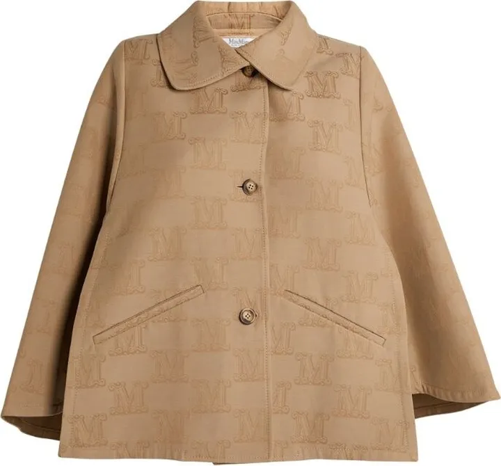 Max Mara Logo-Embroidered Cape