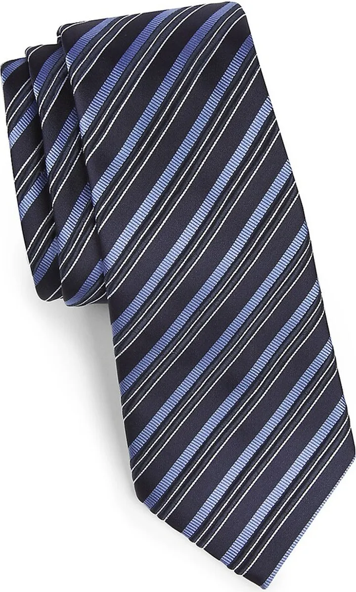 Stripe Jacquard Silk Tie