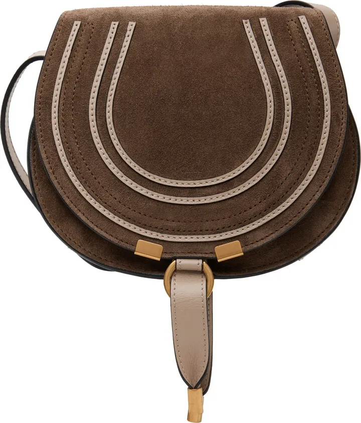 Chloé Brown Small Marcie Saddle Bag