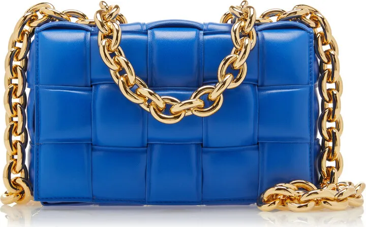 Women's The Chain Padded Cassette Leather Bag