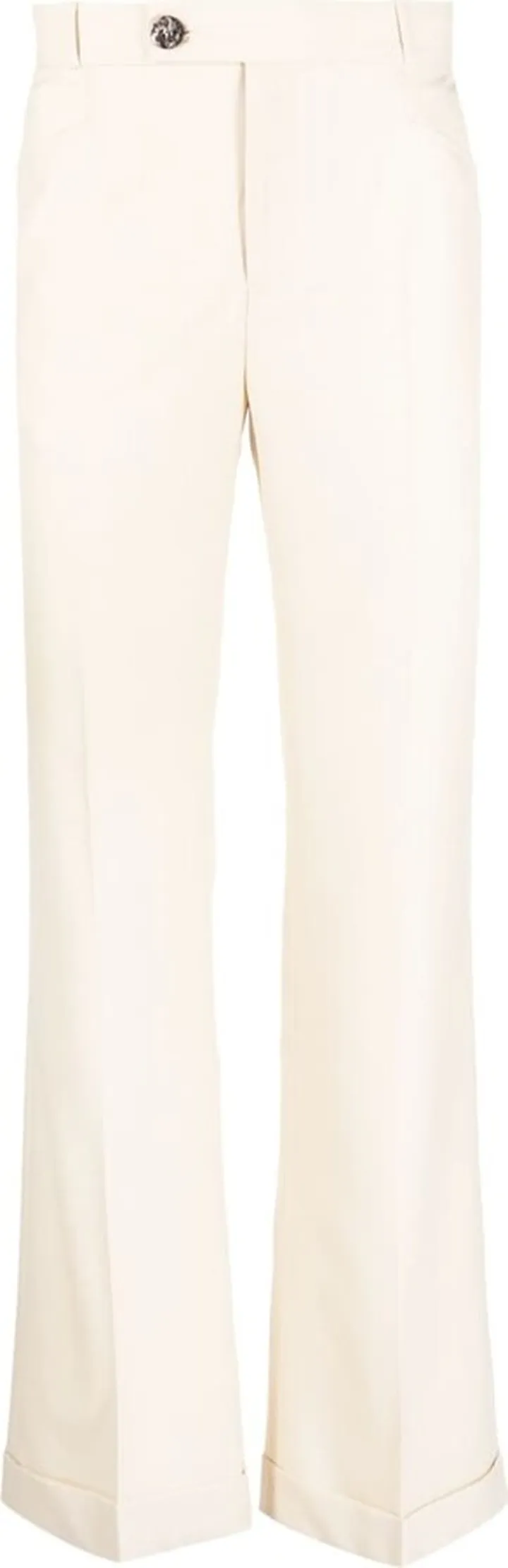 Wide-Leg Chino Trousers