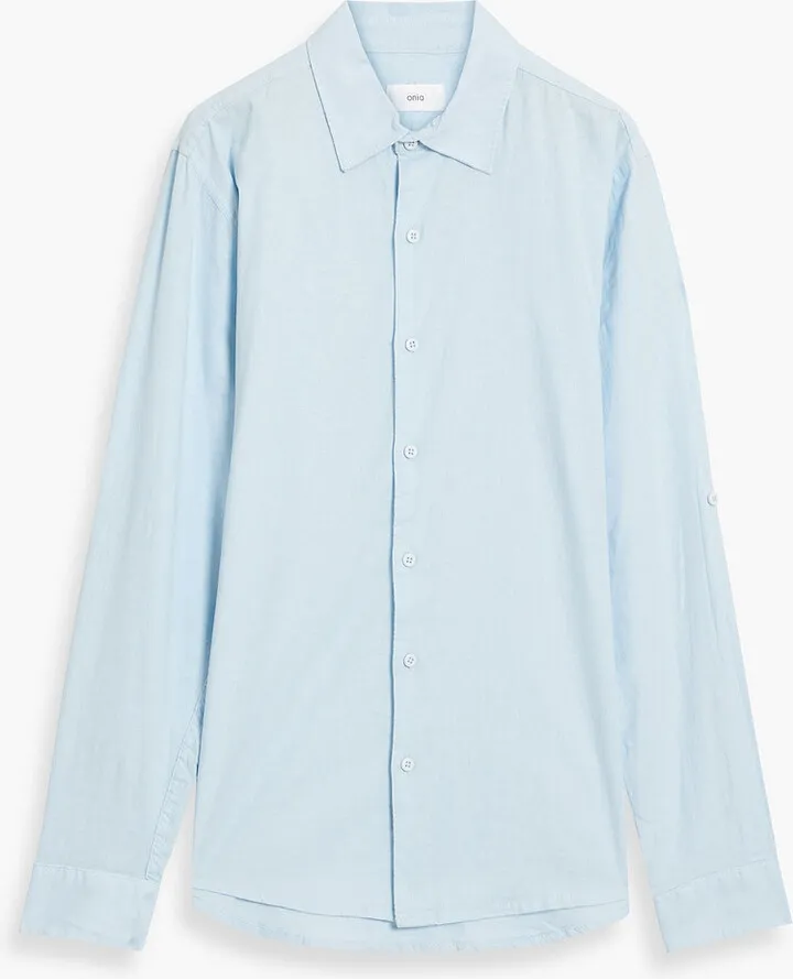 Linen-blend shirt
