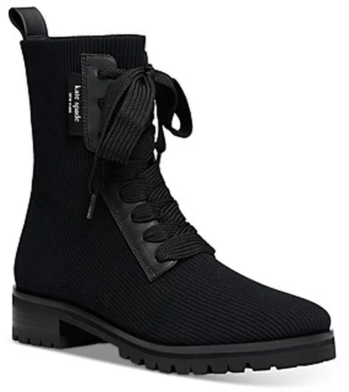 kate spade Women's Merigue Knit Combat Boots