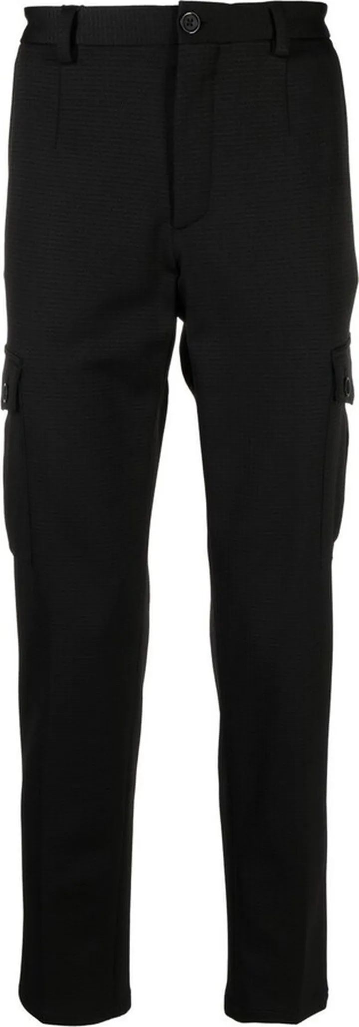 Checked Straight-Leg Trousers