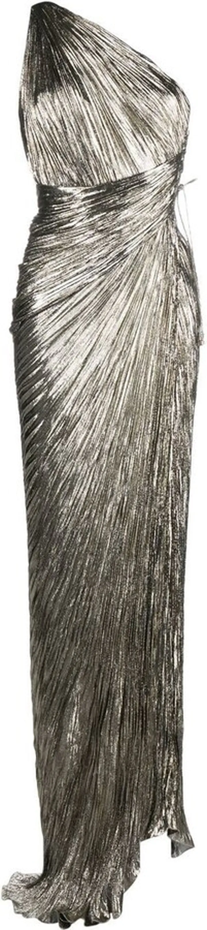 Jolene plissé gown