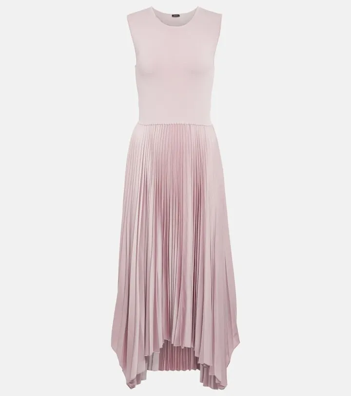 Dera plisse midi dress