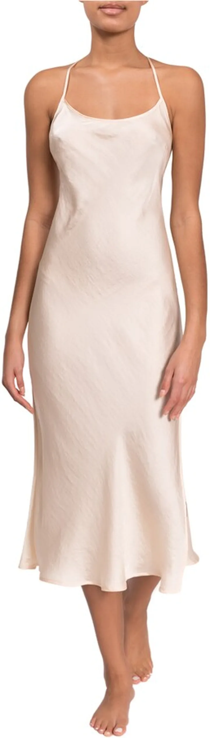 Sloan T-Back Satin Slip Nightgown