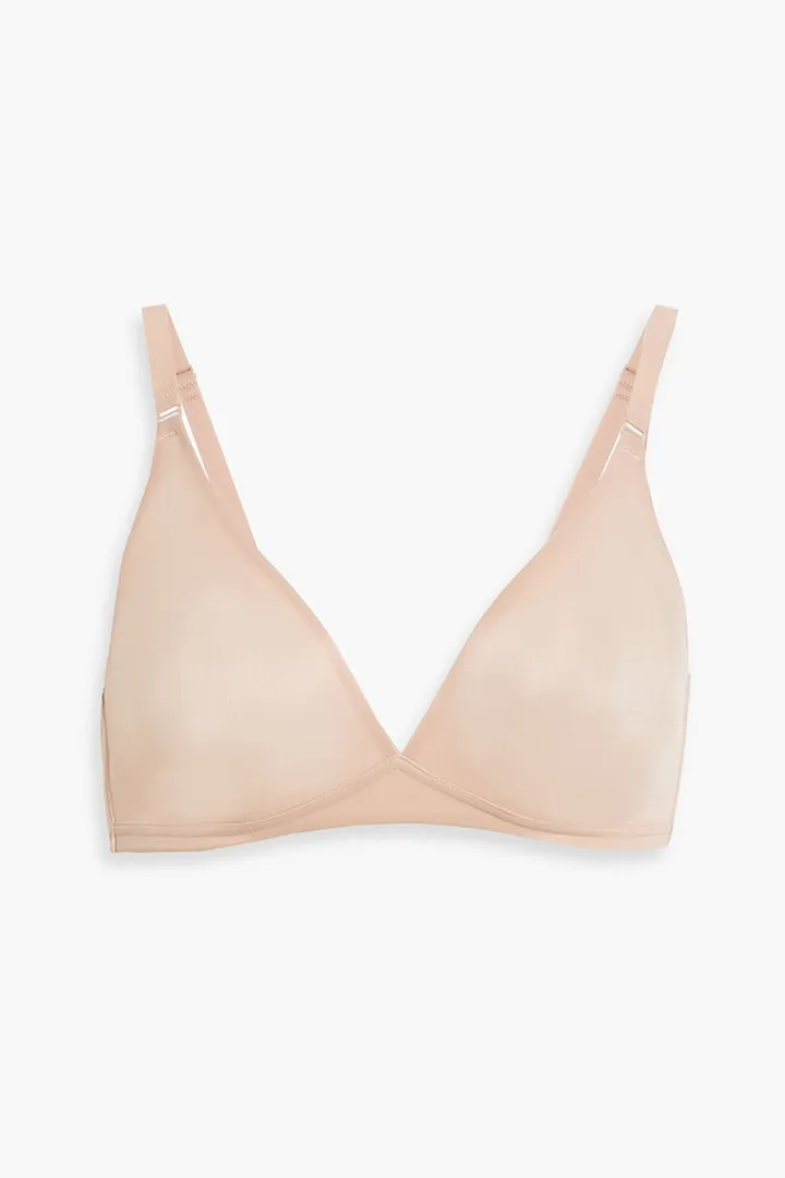 Stretch-jersey soft-cup triangle bra