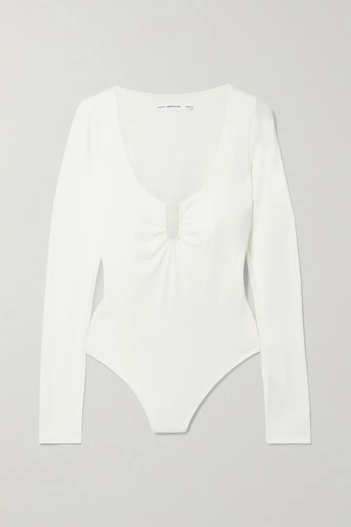 GOOD AMERICAN - Good Touch Stretch-jersey Bodysuit - Ivory
