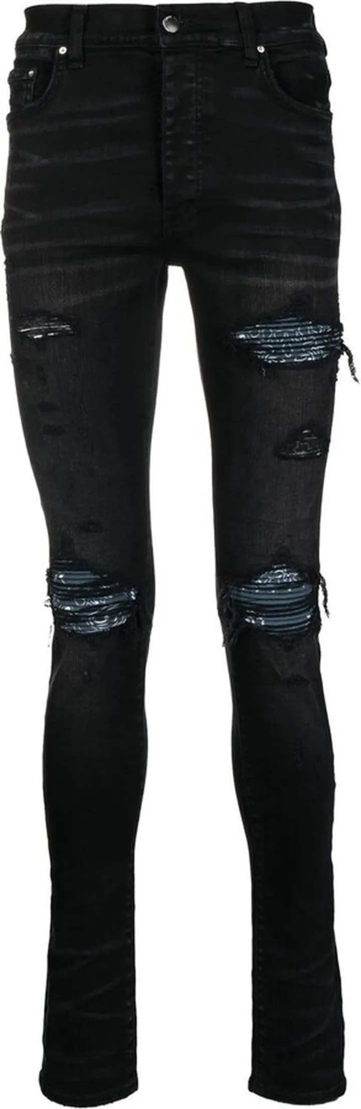 MX1 ripped-bandana skinny jeans