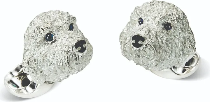 Deakin & Francis - Deakin & Francis Sterling Silver Golden Doodle Cufflinks