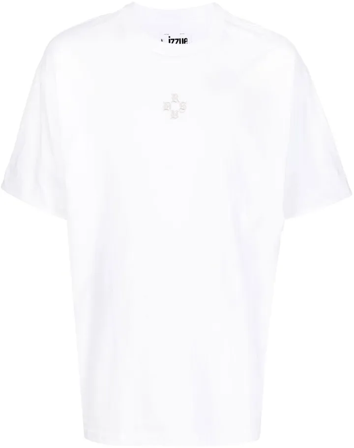 slogan-print short-sleeved T-shirt