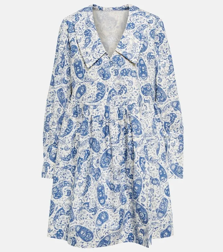 Paisley cotton minidress