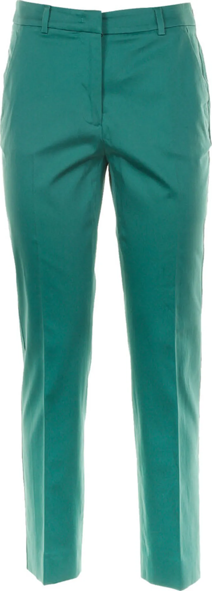 High-waisted Green Trousers