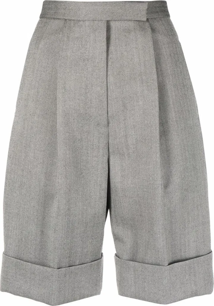 Herringbone Tailored Shorts
