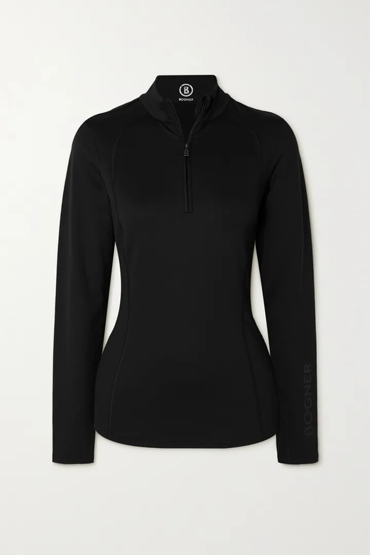 Bogner - Madita Fleece Turtleneck Top - Black