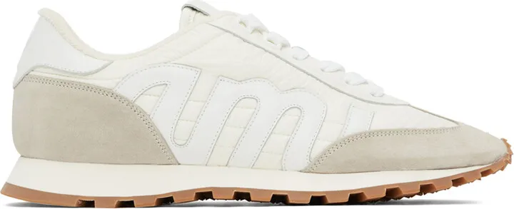 AMI Alexandre Mattiussi Off-White & Gray New Running Sneakers