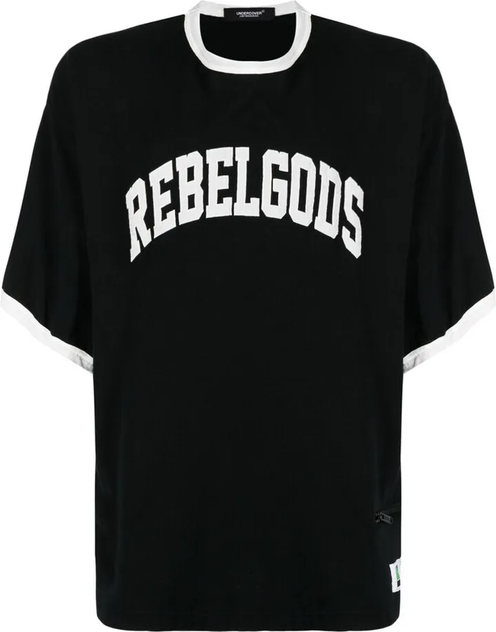 slogan-print cotton T-shirt