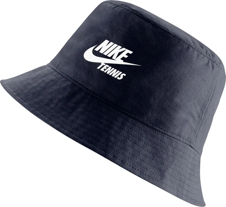 Nike Unisex Swoosh Tennis Bucket Hat in Blue