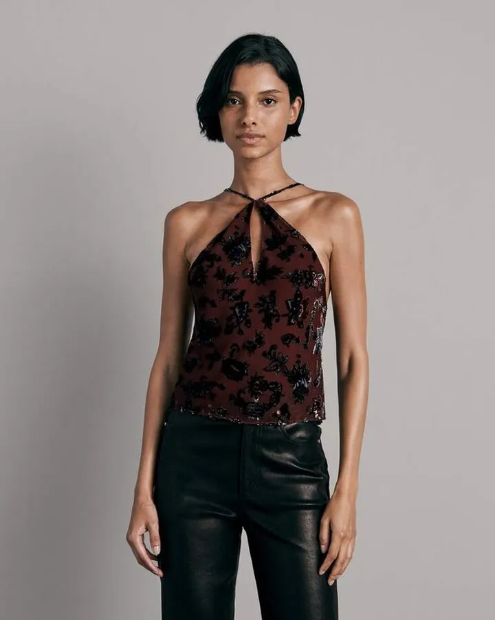 Bethany Velvet Burnout Cami