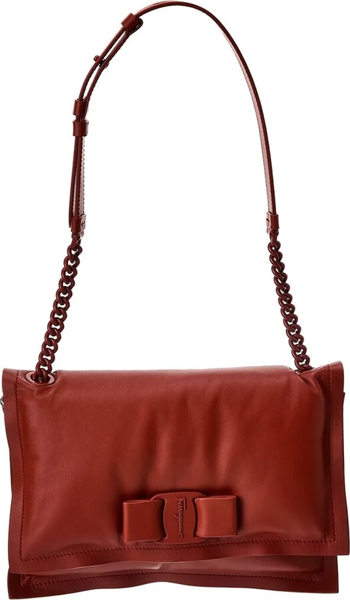 Ferragamo Viva Bow Small Leather Shoulder Bag