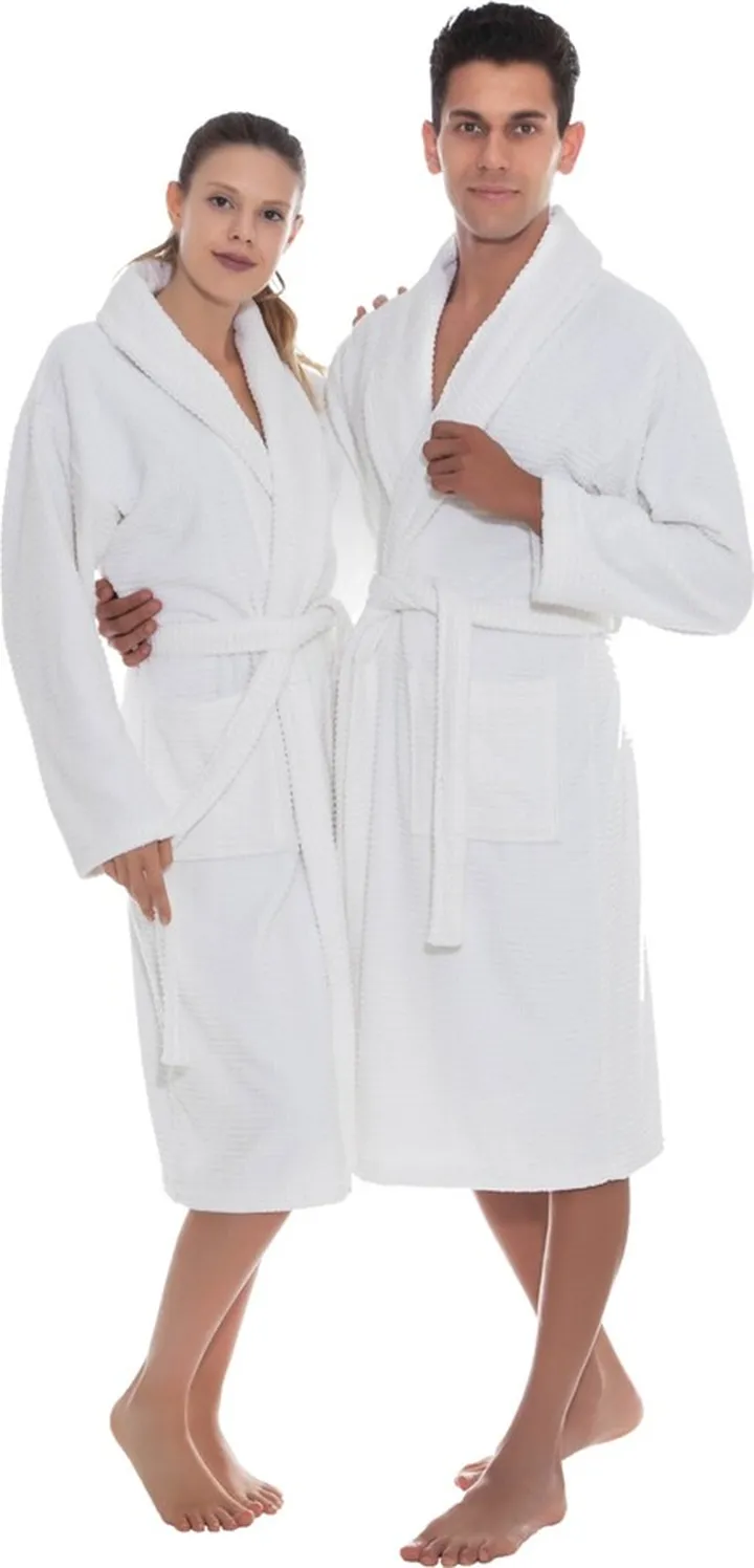 Ozan Premium Home Sorano Unisex Turkish Cotton Bath Robe Bedding