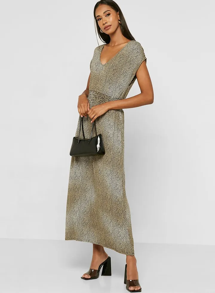 Roll Sleeve Dress