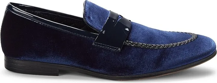 P-Dazler Velvet Penny Loafers