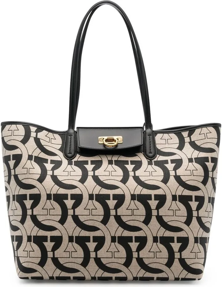 FERRAGAMO- Gancini Small Tote Bag