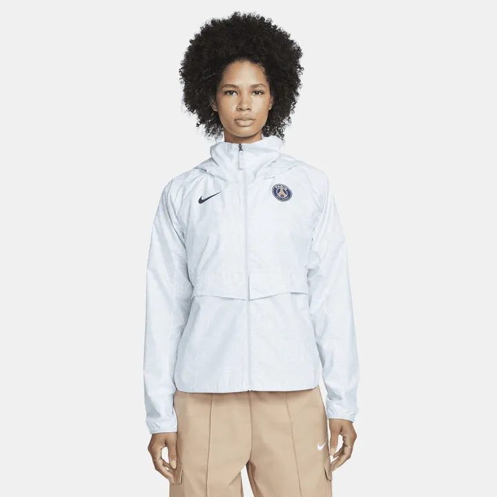 Nike Women's Paris Saint-Germain AWF Full-Zip Soccer Jacket in Blue