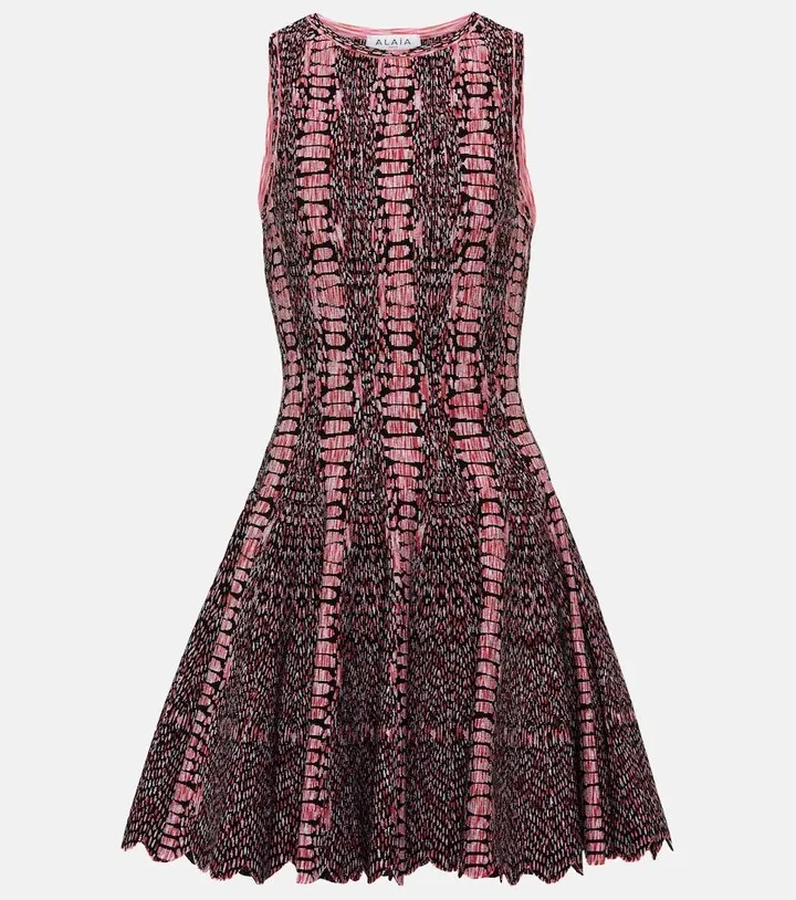 Jacquard minidress