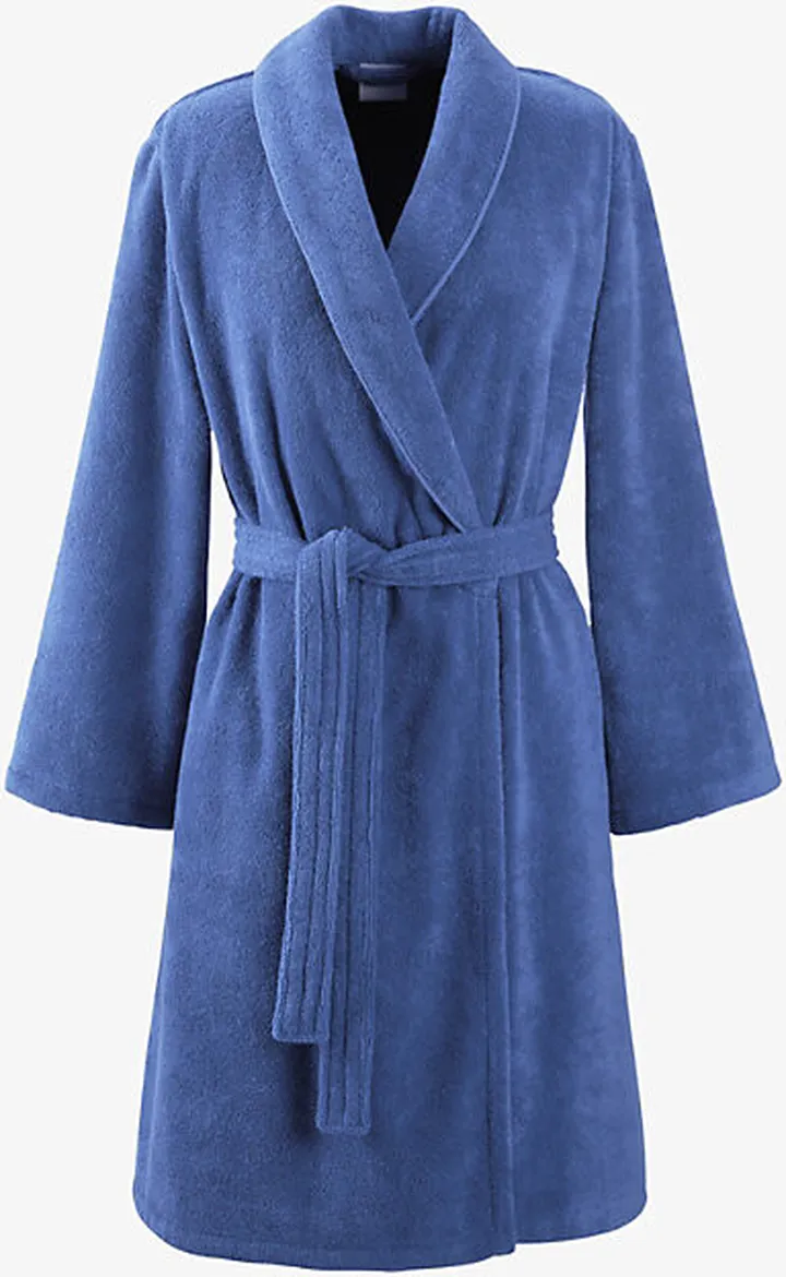 ens Blue - Electric K Icon22 Logo-embroidered Cotton Bathrobe
